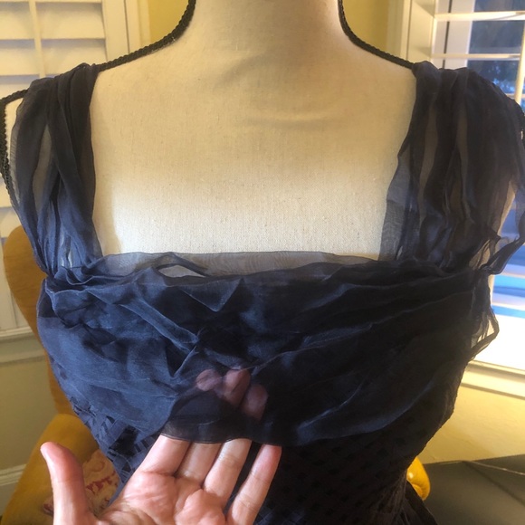 Anthropologie girls from savoy Peggy sue navy sz6 - Picture 8 of 10